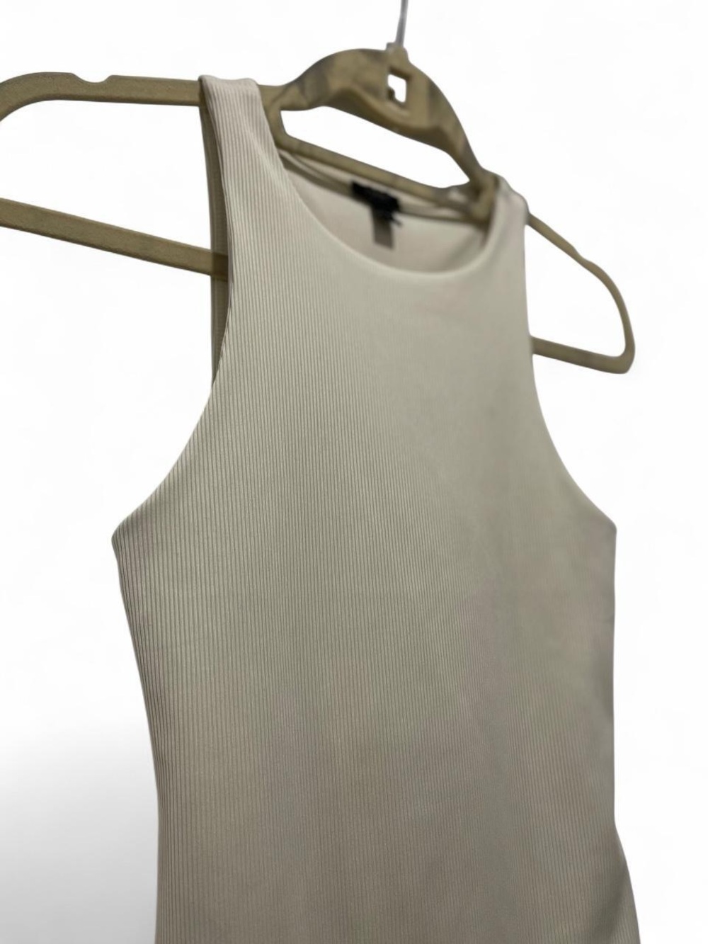 Express Body Contour High Compression Ribbed High Neck Bodysuit - Picture 3 of 6